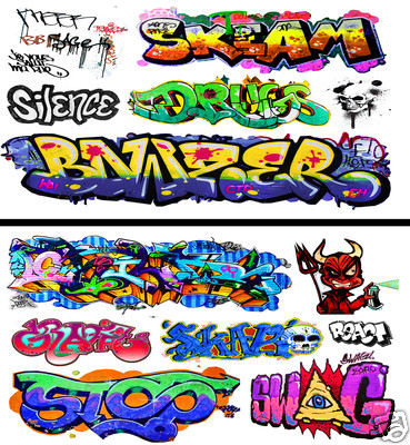 HO Scale Graffiti 2-Pack #22 - Weather Your Box Cars, Hoppers, & Gondolas!