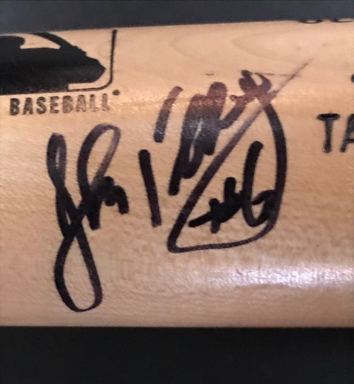 John Flaherty Signed Tampa Bay Devil Rays Game Used #6 C271 LS Bat MLB CBM LOA