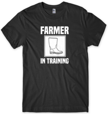 Farmer In Training Funny Mens Unisex T-Shirt