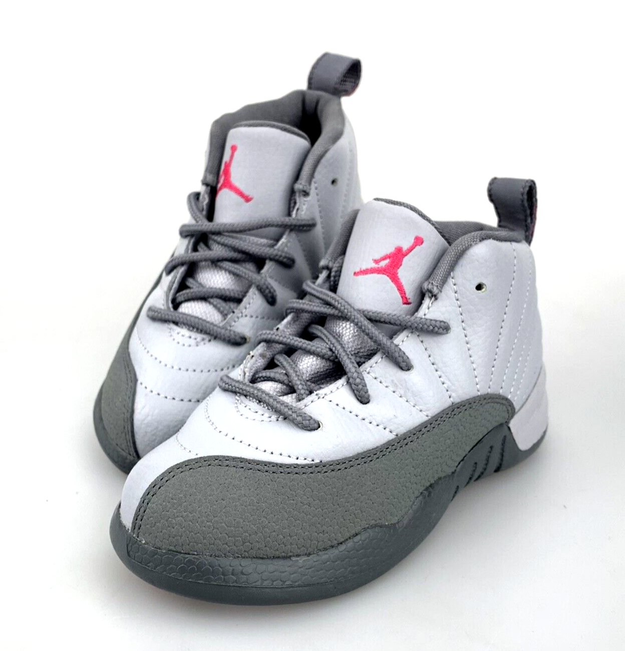 Air Jordan 12 Retro TD Cool Grey Nike 819666-029 Youth Size