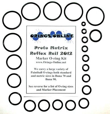 Sly Barrel Tip Paintball Marker Barrel O-ring Kit 10x or 20x Rebuilds 