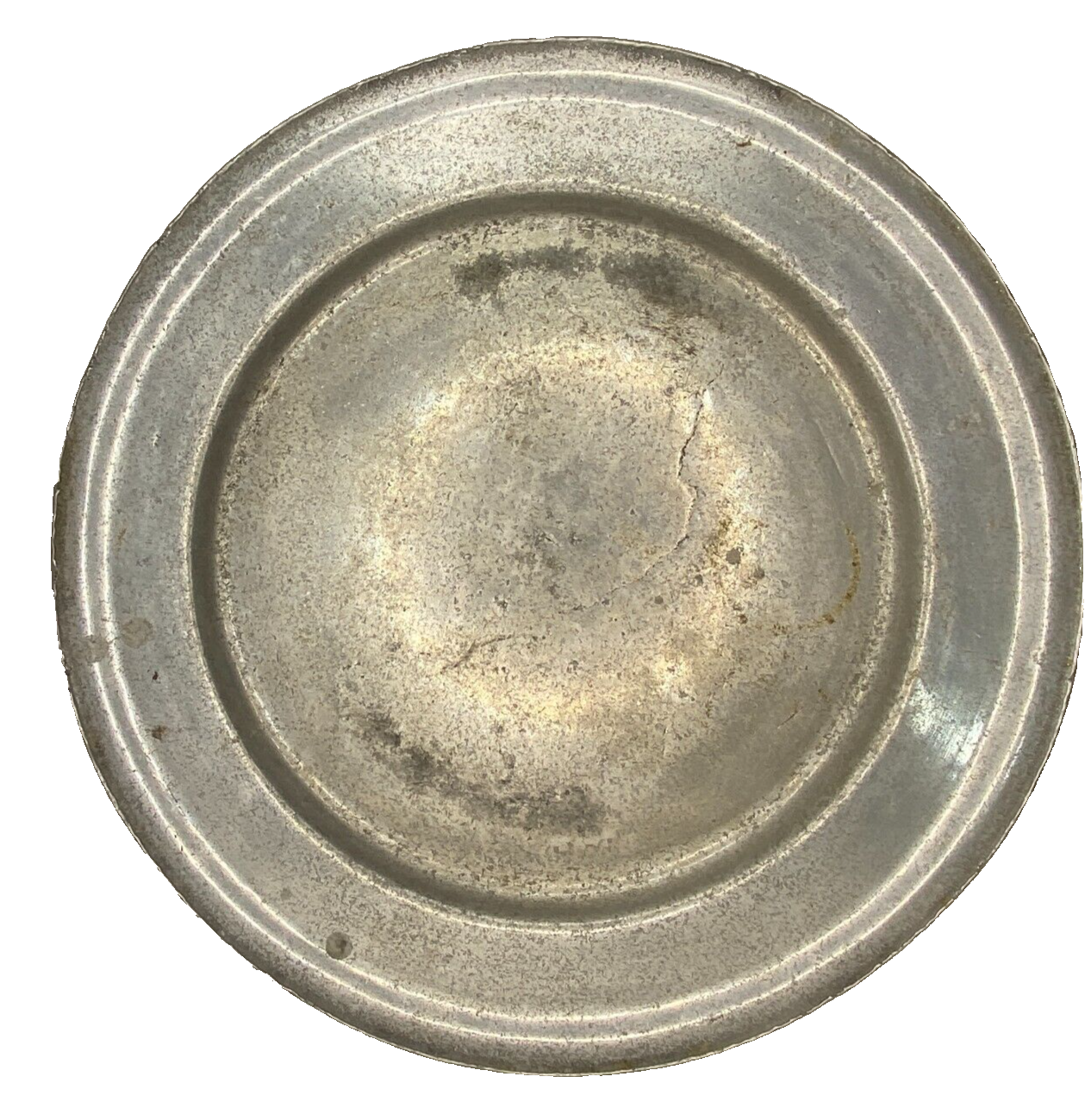 VINTAGE York Metalcrafters Pewter Plate 9
