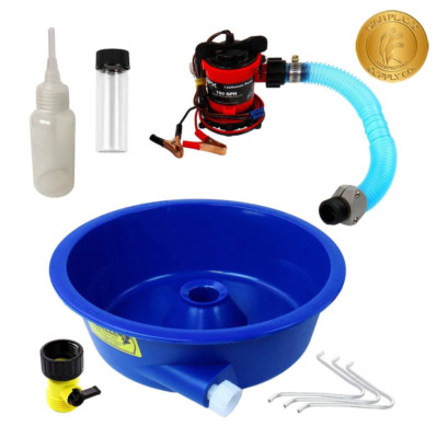 Blue Bowl Fine Gold Recovery with Pump, Snuffer Bottle and Storage Vial