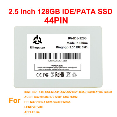 128GB BINGOGO PATA IDE 44 Pin SSD For IBM Laptop T40 T41 T42 T43 X31 X32 X22 R51