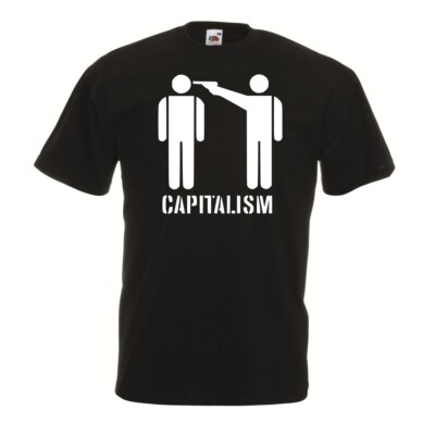 Capitalism - Shirt NEU Antifaschistische Aktion Antifa Gegen Nazis FCK AFD Punk