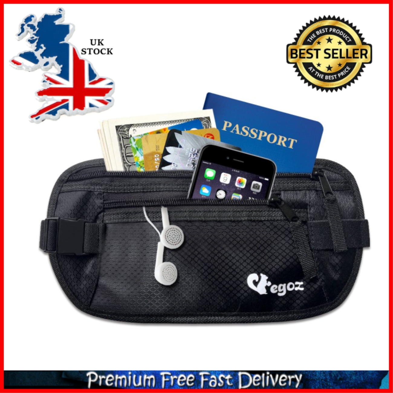 anti theft money bag