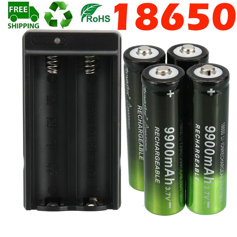 3.7v Batteries Smart Dual Charger For Flashlight Headlamp