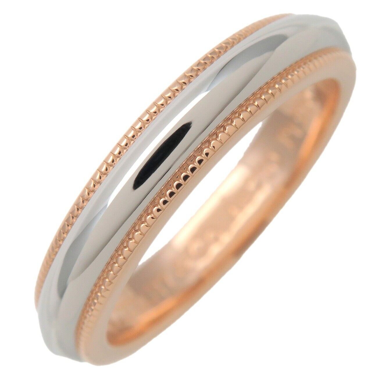 Tiffany & Co. Milgrain Band PT950 Platinum/AU750 K18 Pink Tiffany & Co. Milgrain Band PT950 Platinum/AU750 K18 Pink