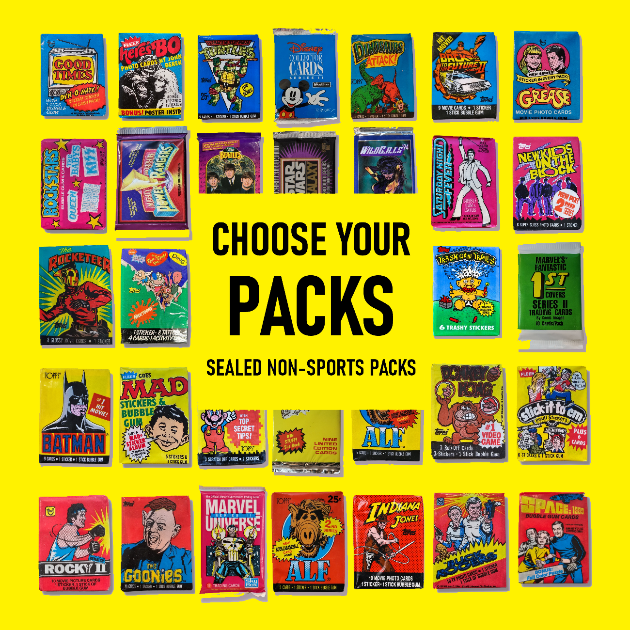 Sealed Non-Sport Trading Card Packs - You Pick Oddball Horror Funny Lot