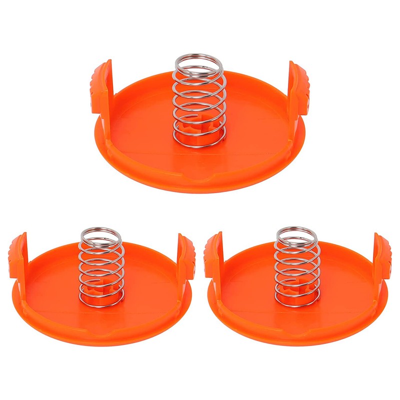 3 PACK Spool Cap & Spring 385022-03  Fit Black and Decker AFS Trimmers