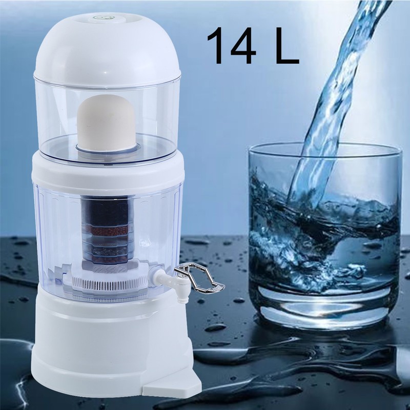 Water Filter Ceramic Carbon 14L Mineral Bench Top Bottle Dis