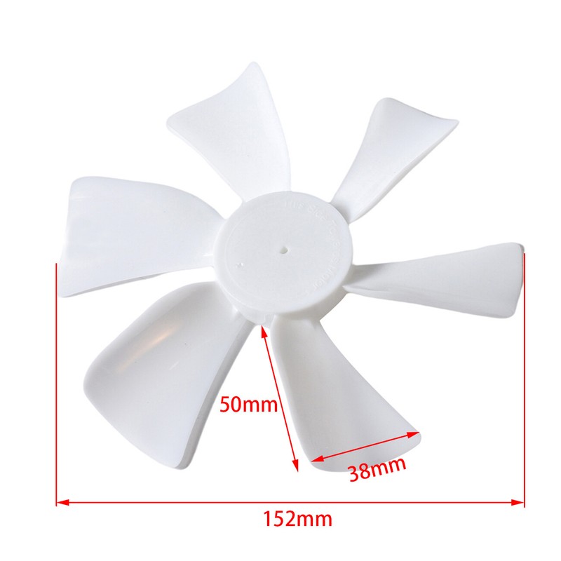2 Pack 6&ldquo; Replacement White Vent Fan Blades For RV Bathroom Vent Fan Roof Vents