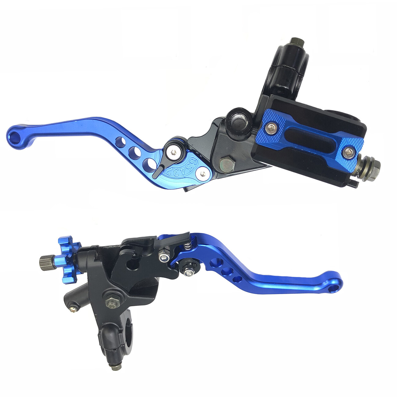 ::Universal 7/8" CNC Motorcycle Handlebar Brake Master Cylinder & Clutch Lever Set