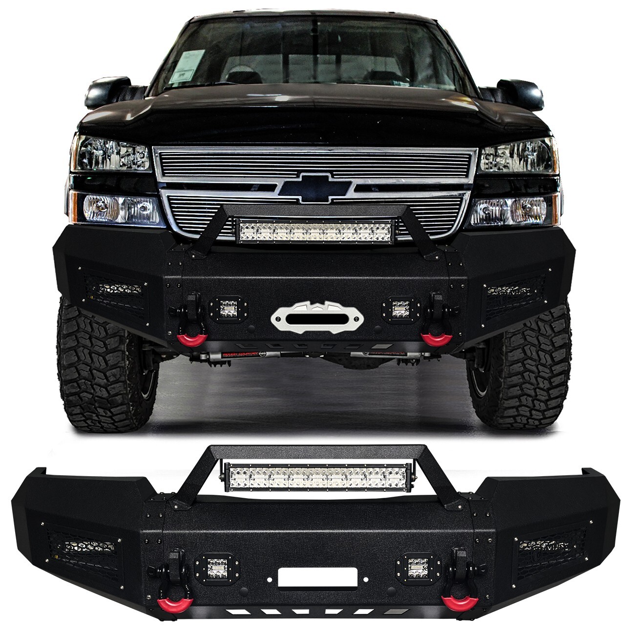 シャロウページ Vijay 2003-2006 Chevy Silverado 2500/3500 Front Bumper with