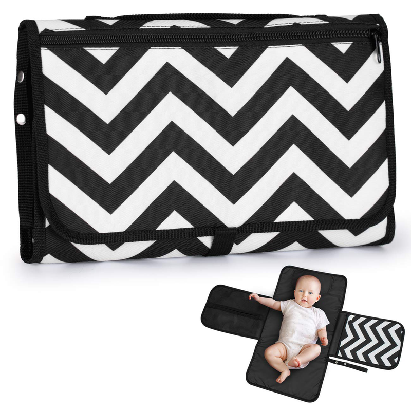 Tragbare Baby Windeltasche mit Wickelunterlage für Unterwegs Reise Faltbare Wic