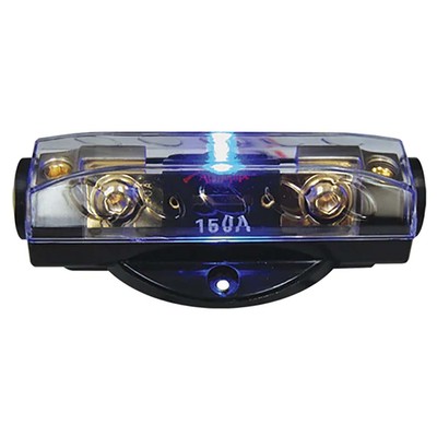 Audiopipe CQ1221P Fuseholder ANL Blue LED; Platinum