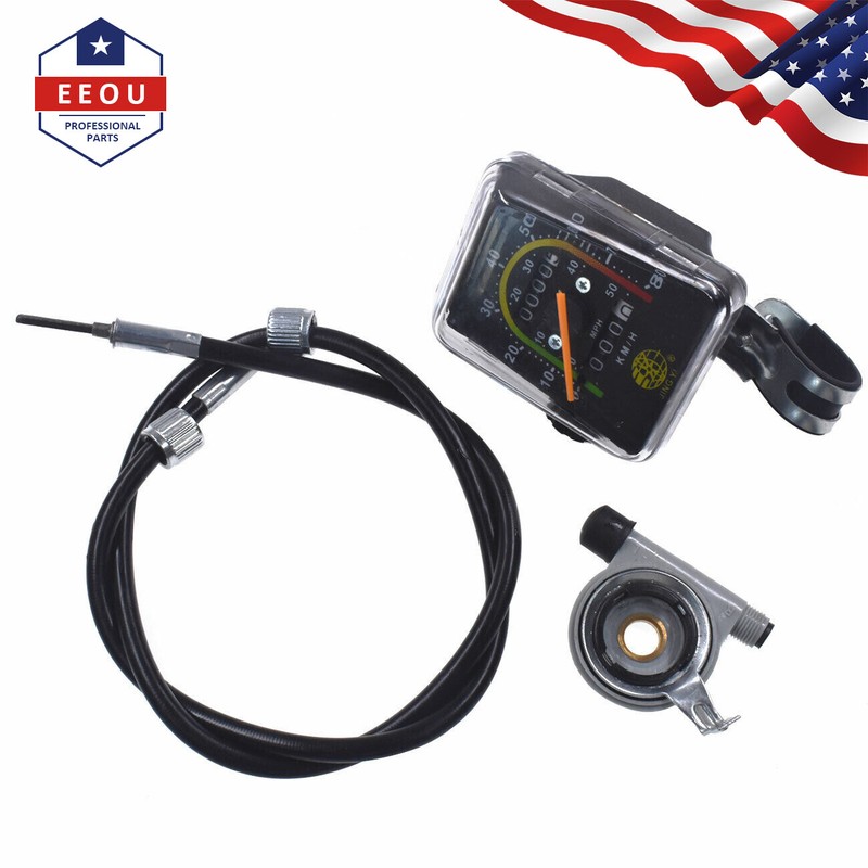Speedometer Odometer Gauges Analog Classic Style For 26" Motorized Bike