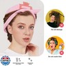 Heatless Curls, No Heat Curlers Overnight Heatless Curlers Headband for Women, Pink