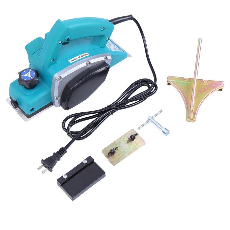 800W Powerful Electric Wood Planer Door Plane Hand Held Woodworking 11000PRM