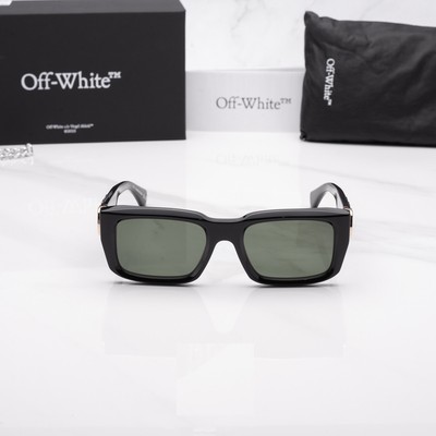 Pre-owned Off-white Oeri125s24pla0011055 Hays Black Sunglasses