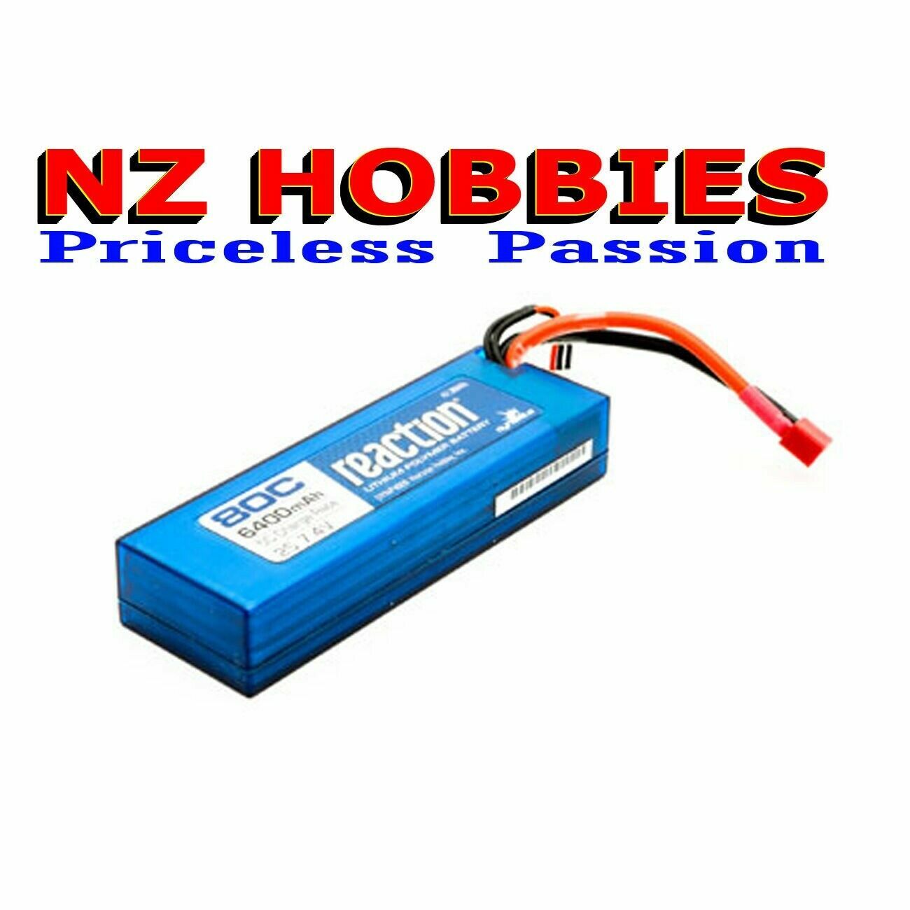 Dynamite 7.4V 6400mAh 2S 80C Hardcase LiPo Battery w/Deans Connector DYNP4009D