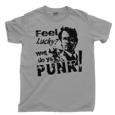 CLINT EASTWOOD T Shirt Feel Lucky Punk Unforgiven Gran Torino Outlaw Josey Wales