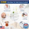 Table Protector Clear Plastic Tablecloth Cover PVC Vinyl Wood Marble Glass Coffee Dining Top Protection Pad Easy Clean Wipeable Waterproof Thick Desk Blotter Office Chair Hardwood Floor Mat 52 x 120 