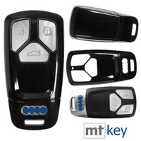 KEYLESS Auto Schlüssel Hülle Schwarz für AUDI A...