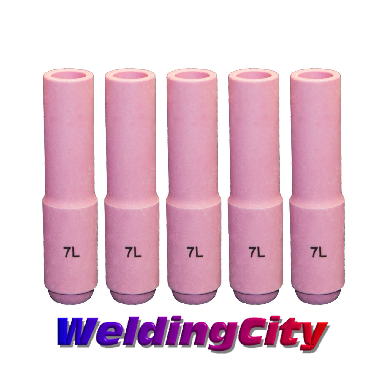 WeldingCity 5 pk Long Ceramic  Cup  10N47L 7 7 16 TIG 