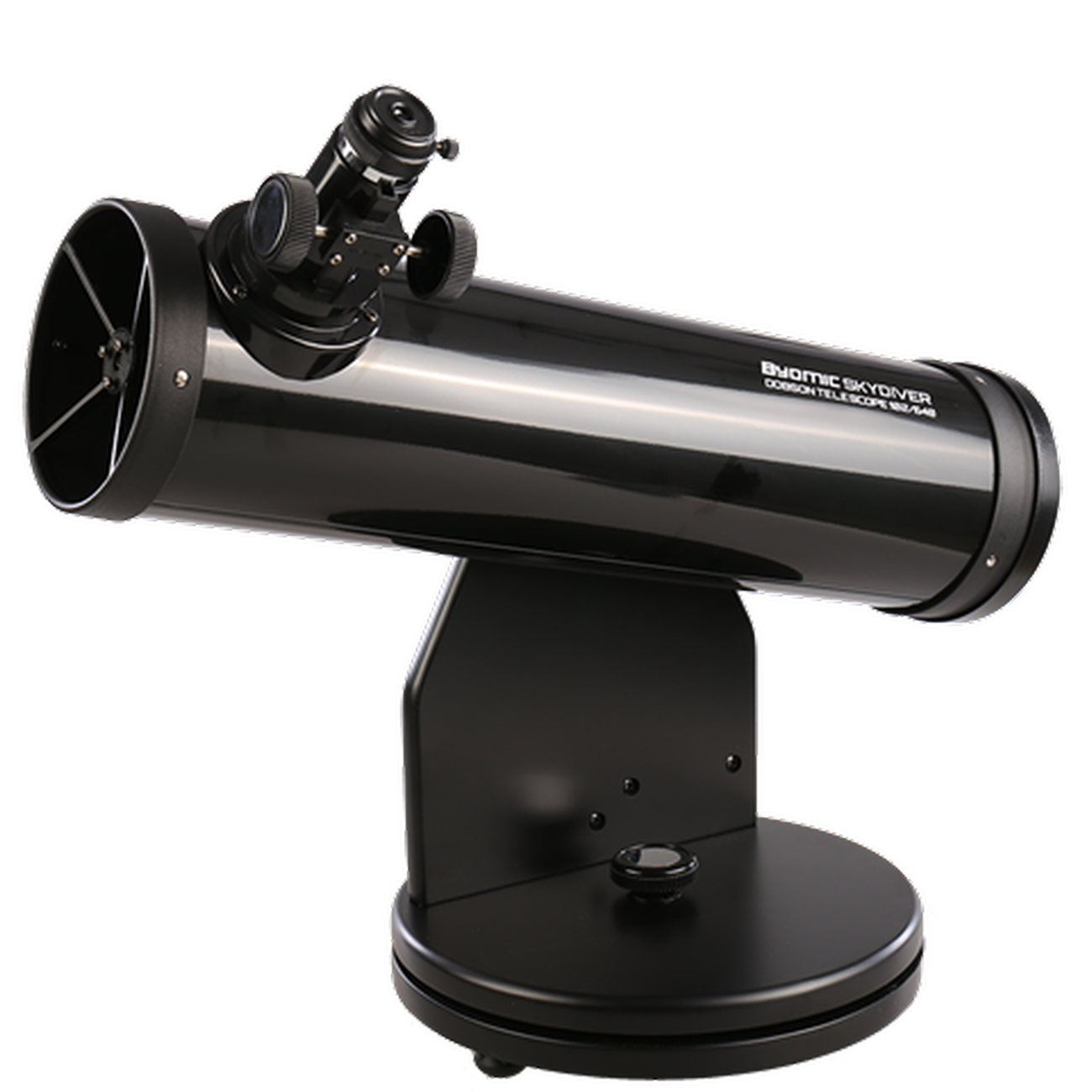 BYOMIC SkyDiver Dobson Telescope 102/640mm DOB, 2 Eyespieces, 3x Barlow Lens