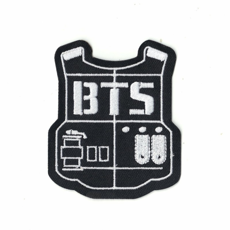 BTS K-Pop Korean Music Logo Embroidered Iron On Patch