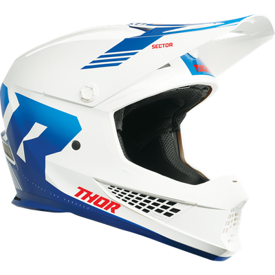THOR Sector 2 Helmet Carve White/Blue Large