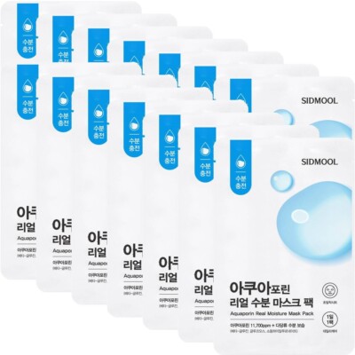 SIDMOOL Aquaporin Real Moisture Mask Pack 23mL x 14ea SET