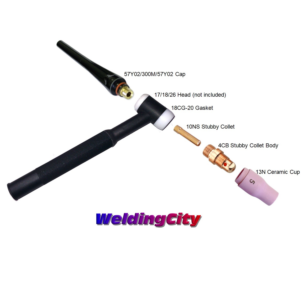 Stubby Collet Body Kit 1/163/32" TIG Welding Torch 17/18/26 T23B US