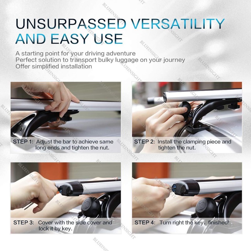 48" Car Top Roof Rack Cross Bar Cargo Kayak Carrier For Toyota Matrix Hatchback