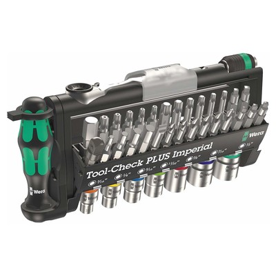 Wera Tools WER05056491001 Tool-Check Plus Bit Ratchet Set with 0.25 in.Socket...