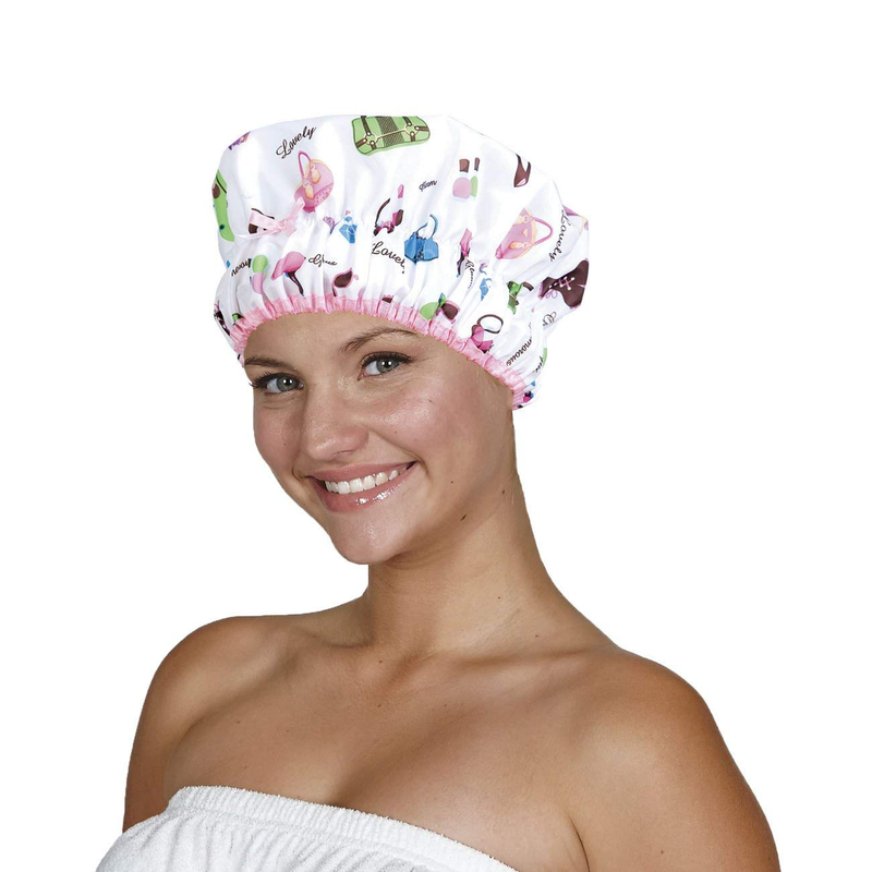 Betty Dain Fashionista Collection Mold Resistant Lined Shower Cap, Diva
