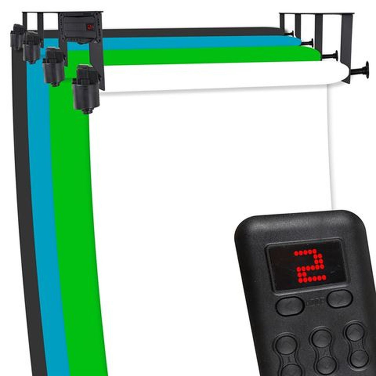 FALCON EYES B-4WE Sistema di fondale elettrico per 4 rotoli