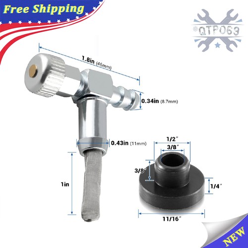 Fuel gas tank Grommet & Shut off Valve Fit Coleman Craftsman