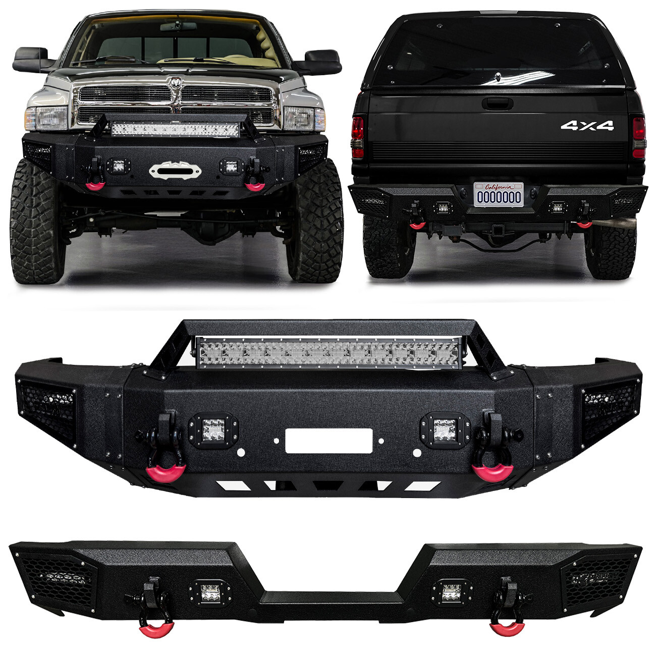 Vijay Fit 1994-2002 Ram 1500/2500/3500 Front or Rear Bumper with