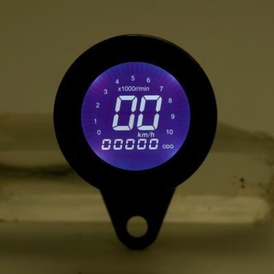 LCD Digital Motorcycle Odometer Speedometer Tachometer KM/H MPH Gauge Universal