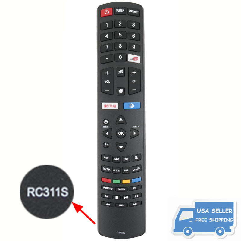 New Replacement Remote Control Rc311s 06-531w52-ty02x For Tcl Tv