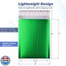Metallic Matte Green Bubble Mailers - Durable 4x8 Inch Padded Envelopes - Tear-Resistant Shipping Bags, Pack of 25