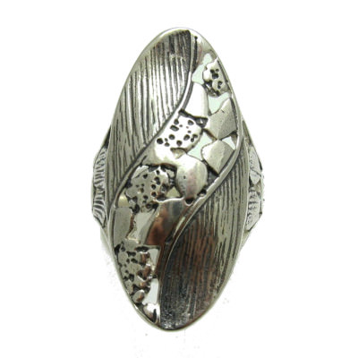 Long Genuine Stylish Sterling Silver Ring Hallmarked Solid 925 Handmade Empress