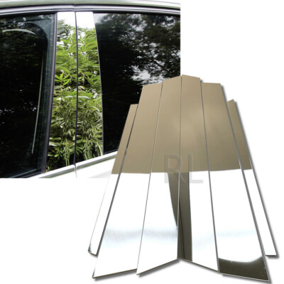 Chrome Plating Silver Pillar Panel 6P Fits 98-05 E46 sedan 320i 325i 328i 330i