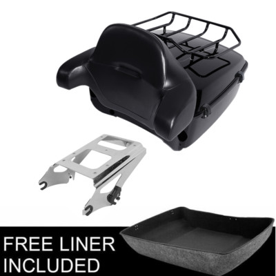 King Pack Trunk Pad Top Rack Mount Fit For Harley Tour Pak Road Glide 2009-2013