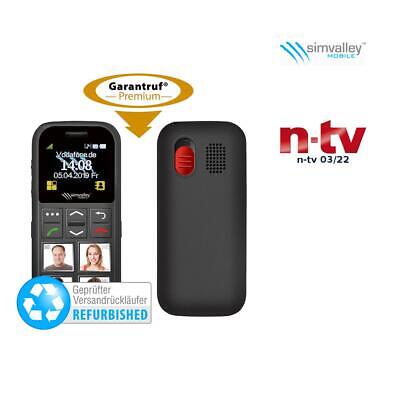 simvalley Mobile Senioren-Handy, Garantruf Premium, Versandrückläufer