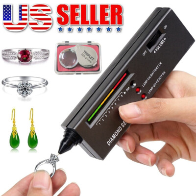 Pro Diamond Jewelry Tester Pen Gem Selector Gemstone Testing Tool Kit ~30X Loupe