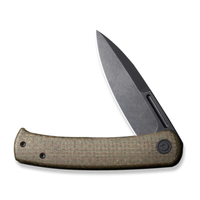 Civivi Knife Caetus Liner Lock C21025C-3 Green Micarta 14C28N Pocket Knives