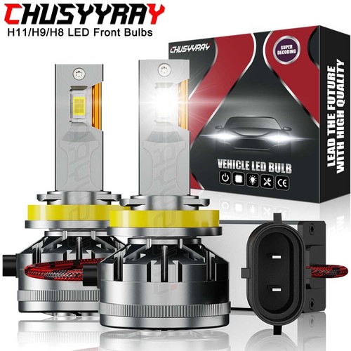 2x H11 H9 LED Headlight Bulbs White for 2008-2010 Kawasaki